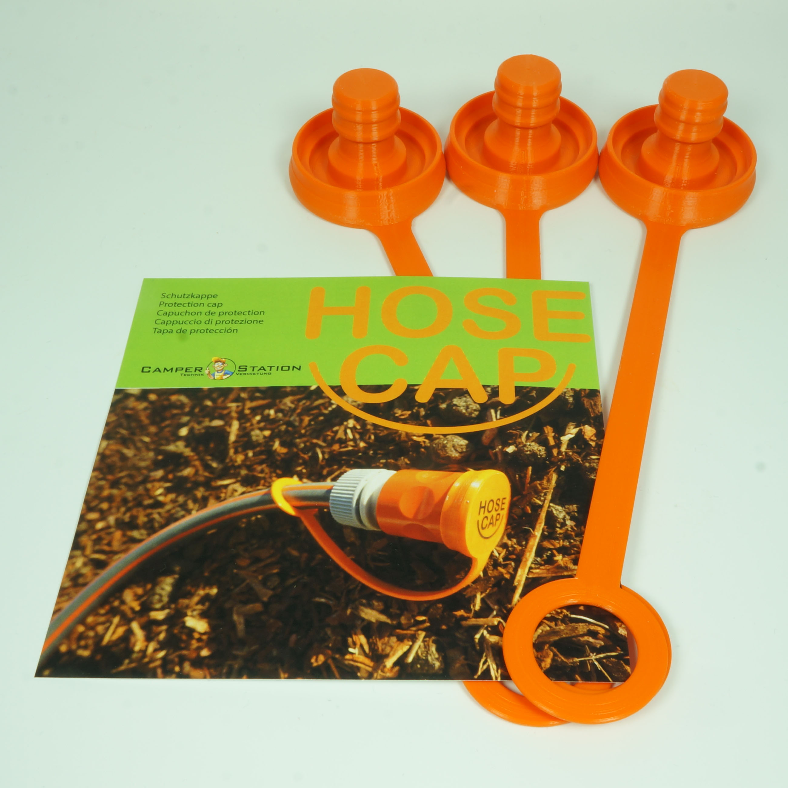 HoseCap, Schutzkappe für Wasserschlauch mit Schlauchkupplung für 1/2 Zoll